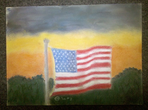 Flag Picture pastel #2 for 2010